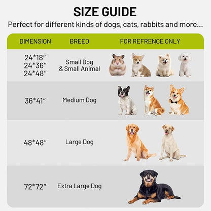 Washable Dog Pee Pads - Absorbent Reusable Puppy Training Pads, Waterproof Leak - Proof & Non - Slip for Crate Whelping Potty Training 24x18 (Pack of 2)