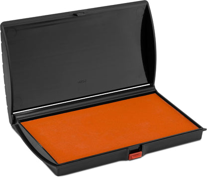 Large Premium Orange Ink Stamp Pad - 3" by 6" - Quality Felt Pad