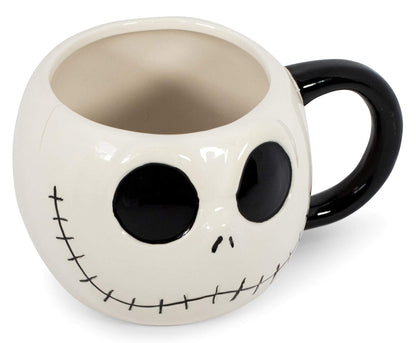 Nightmare Before Christmas The Jack Skellington 20-Ounce Coffee Mug | Oversized Ceramic Mug, Coffee Cup | Sculpted Coffee Mug | Drinkware For Coffee, Tea, Hot And Cold Beverages