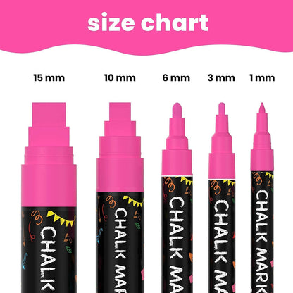 5 Pink + 30 Patel, Neon 6mm + 10 Vintage 6mm Chalk Markers Bundle