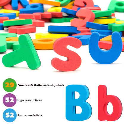 INNOCHEER Magnetic Letters and Numbers for Toddlers, Magnetic Board for Kids, ABC Alphabet Magnets, Educational Dry Erase Board - Whiteboard & Chalkboard for Toddlers Writing & Drawing Kids Toys
