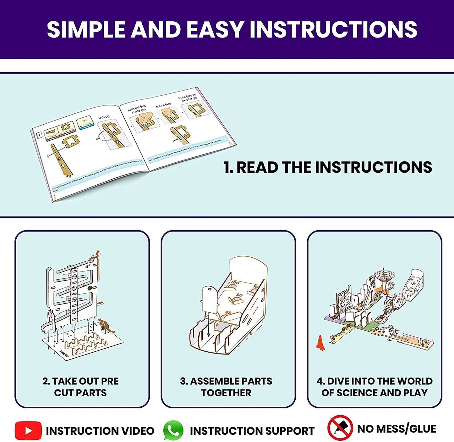 Smartivity Chain Reaction Engineering, STEM Learning Toy Construction Kit for Kids Ages 8 and Up