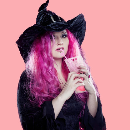 Sliner 24 Set Halloween Drink Pouches with Straws for Adults Juice Liquor Pouches Happy Boo Day Pink Black Drink Bags for Adult Teen Stand up Plastic Bags for Halloween Party Favor Props