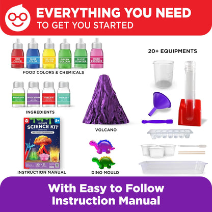 Doctor Jupiter Ultimate Science Kit, Chemistry Set for Kids Ages 8-10-12-14 | Birthday Gift Ideas for Boys & Girls 8,9,10+ Years Old | STEM Toy with 50+ Experiments | Learning & Educational Projects