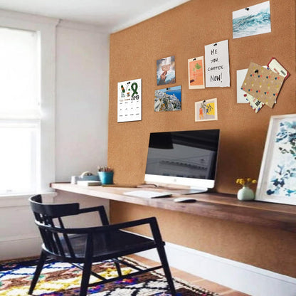ZHIDIAN Cork Roll 12" x 48", 1/4" Thick Non-Adhesive Small Bulletin Board Frameless Corkboard Sheet for Wall Office 1' x 4' Roll of Cork for DIY Projects