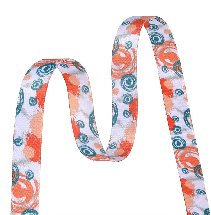 MarukoPet Dog Collar, Adjustable for Small Medium Large Dogs Puppy, Cute Design with Bohemia Floral Tribal Geometric Patterns Boys Girls Dog Collar(Orange Watercolor-S)