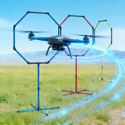 Drone Obstacle Course Gate Kit - 3 Different Sizes FPV RC Racing Game Loop Gates, Easy to Build & Carry Competition Set for Kids & Adults