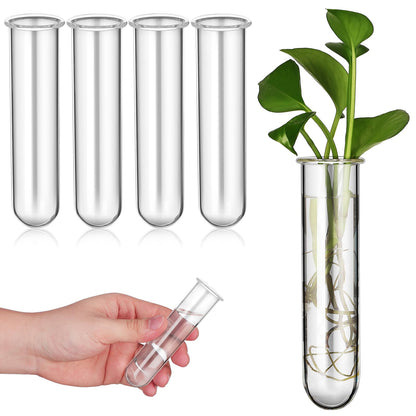 TOYANDONA 5pcs Glass Propagation Tubes for Plants Small Hydroponic Test Tube Vases for Flowers Home Decoration Plant Terrarium Station 2.5x3x11cm