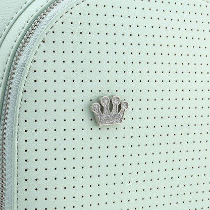 Loungefly Mint Pin Trader Faux-Leather Mini Backpack (One Size, Mint)