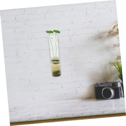 Toyvian Transparent Wall Hanging Planter Hydroponic Vase for Indoor Flowers Decorative Glass Terrarium for Home Decor Space-Saving Design Quality Craftsmanship