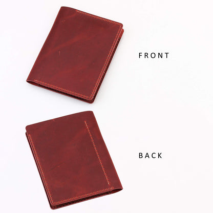 Fasjosma Leather Cover Compatible with Rite in the Rain & Rocketbook Mini Notebooks, Top Bound Spiral Notebook Cover, Leather Cover for 4'' x 6'' Pocket Notepad With Pen Holder - WINE