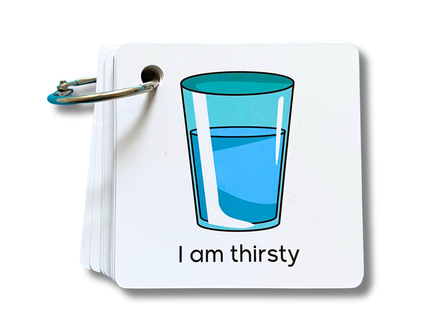 Plastic Communication Cards for Non Verbal Children and Adults with Autism, Speech Delay Visual aid