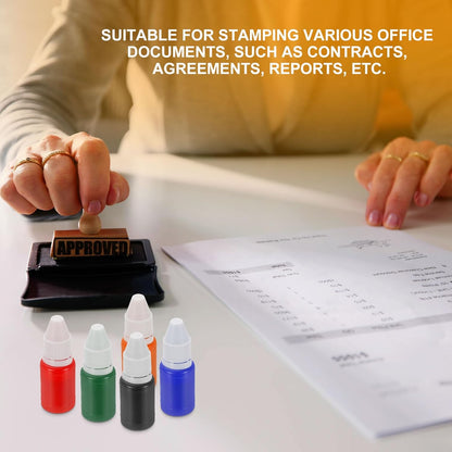 PATIKIL 0.33oz Refill Ink for Stamps and Ink Pads, 12Pcs 10ml Stamp Pad Ink Refill for Office Stamp Self Inking Stamp Date Stamp Scrapbooking, Gray