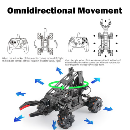 VANLINNY Robotic Arm Kit, DIY Engineering Educational Building Kit, STEM Project Gift for Kids Ages 8-14