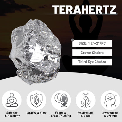1.1lb Bulk Raw Terahertz Rough Crystal - Terahertz Raw Stones Crystal for Tumbling, Cabbing, Fountain Rocks, Decoration, Polishing, Wire Wrapping, Wicca & Reiki Crystal Healing
