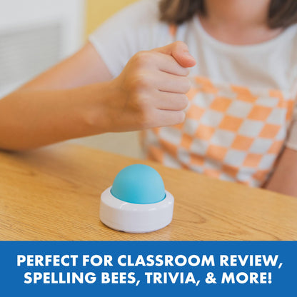 Educational Insights Wireless Eggspert 2.4 GHz - Game Buzzers with Lights and Sound, Classroom Trivia Game Show Buzzers, Answer Button Set for Class Quiz Games, Must-Have Teacher Resources