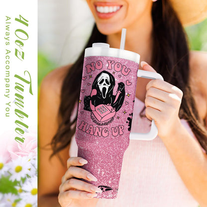 Equoza Halloween Scary Mask Tumbler with Lid and Straw 40oz
