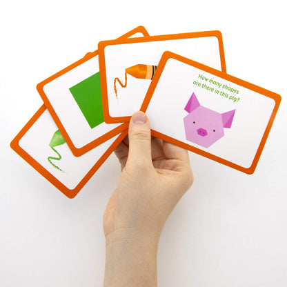 BAZIC Products Colors and Shapes Flash Cards, 36 Cards, Ages 3+, Case of 72