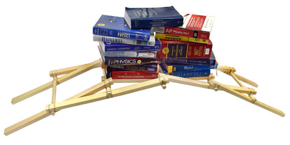 EISCO Leonardo Da Vinci Bridge Kit - STEM Learning - Explore Engineering Principles, Gravitational & Lateral Forces- Garage Physics