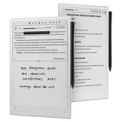 iflytek AINOTE 2, 10.65" E-Ink Tablet, AI Note Taking Tablet for Meeting, Ultra-Thin 4.2mm Digital Notebook with Voice-to-Text, 16-Language Transcription, Handwritten-to-Text, Ideal for Work&Study