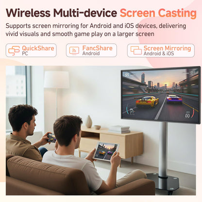 Smart Board,49 Inch JAV Interactive Whiteboard, 8+128GB Interactive Whiteboard Google EDLA Certified Rotating Touch Screen, for Advertising Display and Classroom (Wall Mount Included)