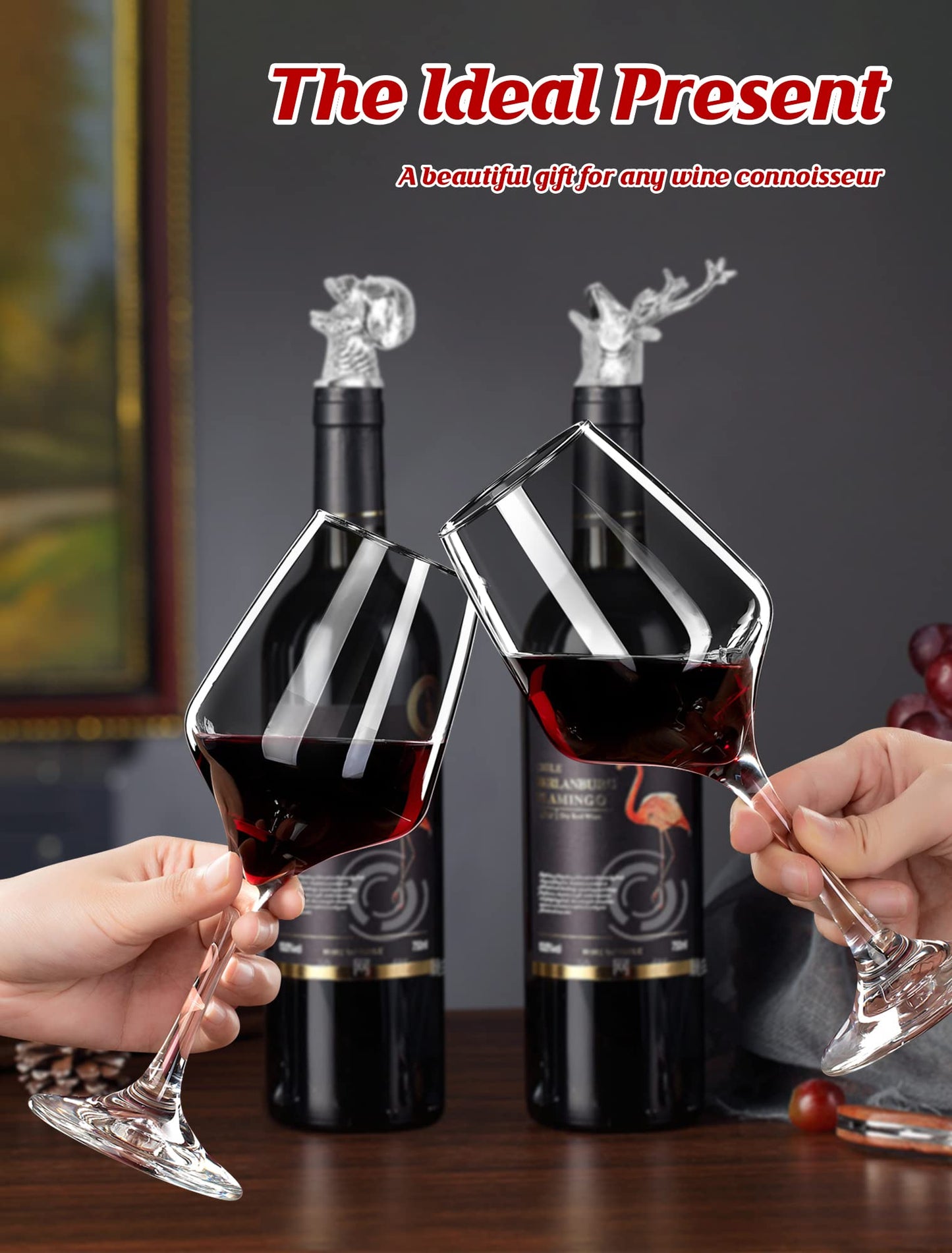 Skull Wine Aerator Pourer Spout, Olive Oil Liquor Bottle Decanter, Silver Plated Creative Gifts for Alcohol Spirits Whiskey Lover