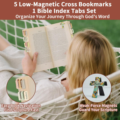 25 PCS Bible Study Supplies Kit, Large Capacity Canvas Tote Bag for Women Organizer, Bible Highlighters and Quick Dry Pens No Bleed Through Tabs, Christmas Christian Gifts for Women Mom Friends