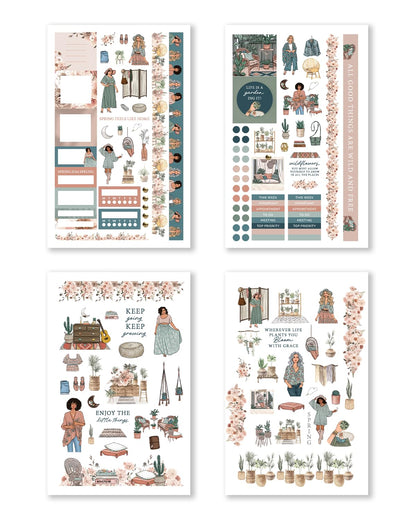 Hobonichi Compatible Seasonal Planner Sticker Book for A5 Planners & Journals – 24 Pages of Premium Hand-Drawn Seasonal & Holiday Stickers for Planning, Journaling & Scrapbooking