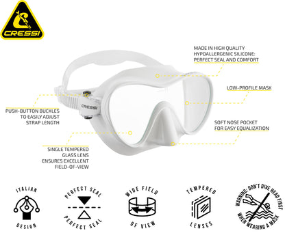 Cressi F1, White