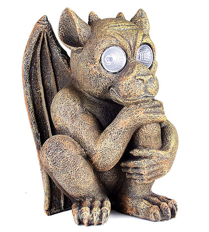 Bo-Toys Solar Powered Gargoyle Outdoor LED Garden Light Decor