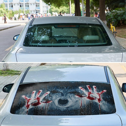 Horror Ghost 3D Transparent Car Back Rear Window Decal Vinyl Sticker for Happy Halloween