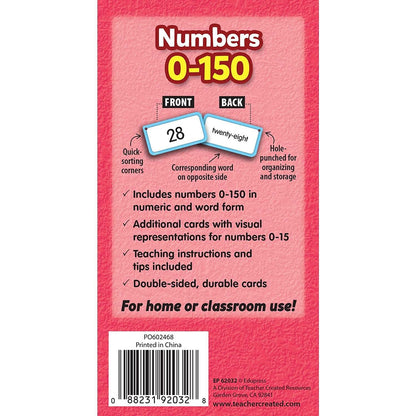 Teacher Created Resources Numbers 0-150 Flash Cards (TCR62032)