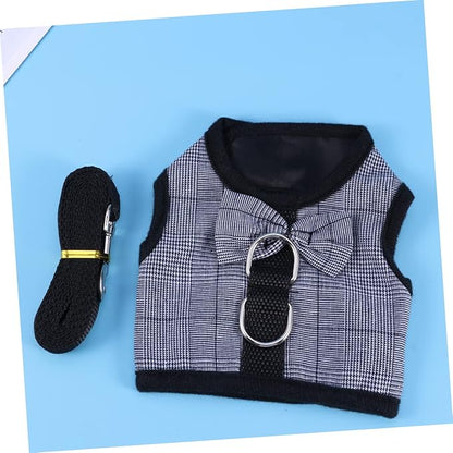 Toddmomy Pet Leash Rabbit Accessory Harness Breathable Mesh Vest Easy Off for Small Animals Style Harness