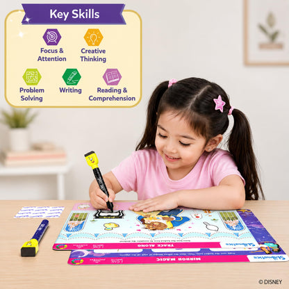 Skillmatics I Can Write Disney Princess - Reusable Preschool Learning Activities, Educational Toys & Games, Handwriting Aid, Back to School, Screen-Free Fun, Gift for Students, Kids, Toddlers Ages 3-6