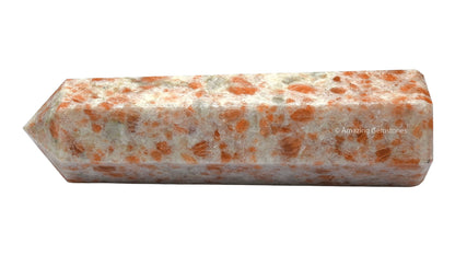Amazing Gemstone Large Sunstone Crystal Towers ~ Natural Healing Crystal Point Obelisk for Reiki Healing and Crystal Grid (5.5 to 6 INCH)