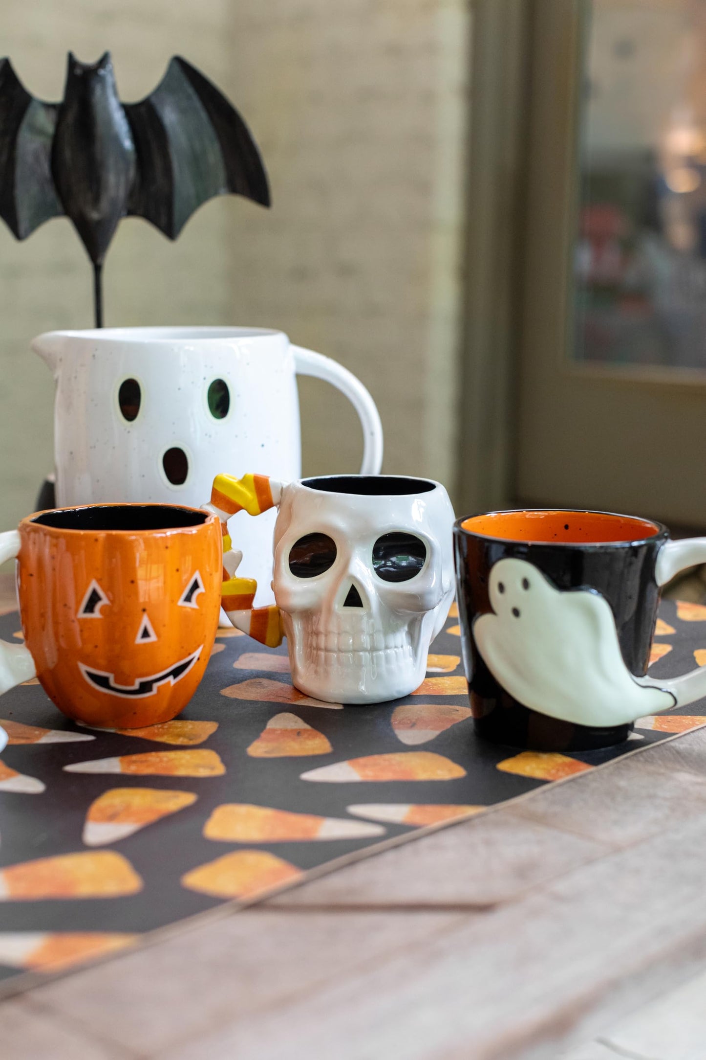 Mud Pie Glow In The Dark Mug, Ghost, 16oz
