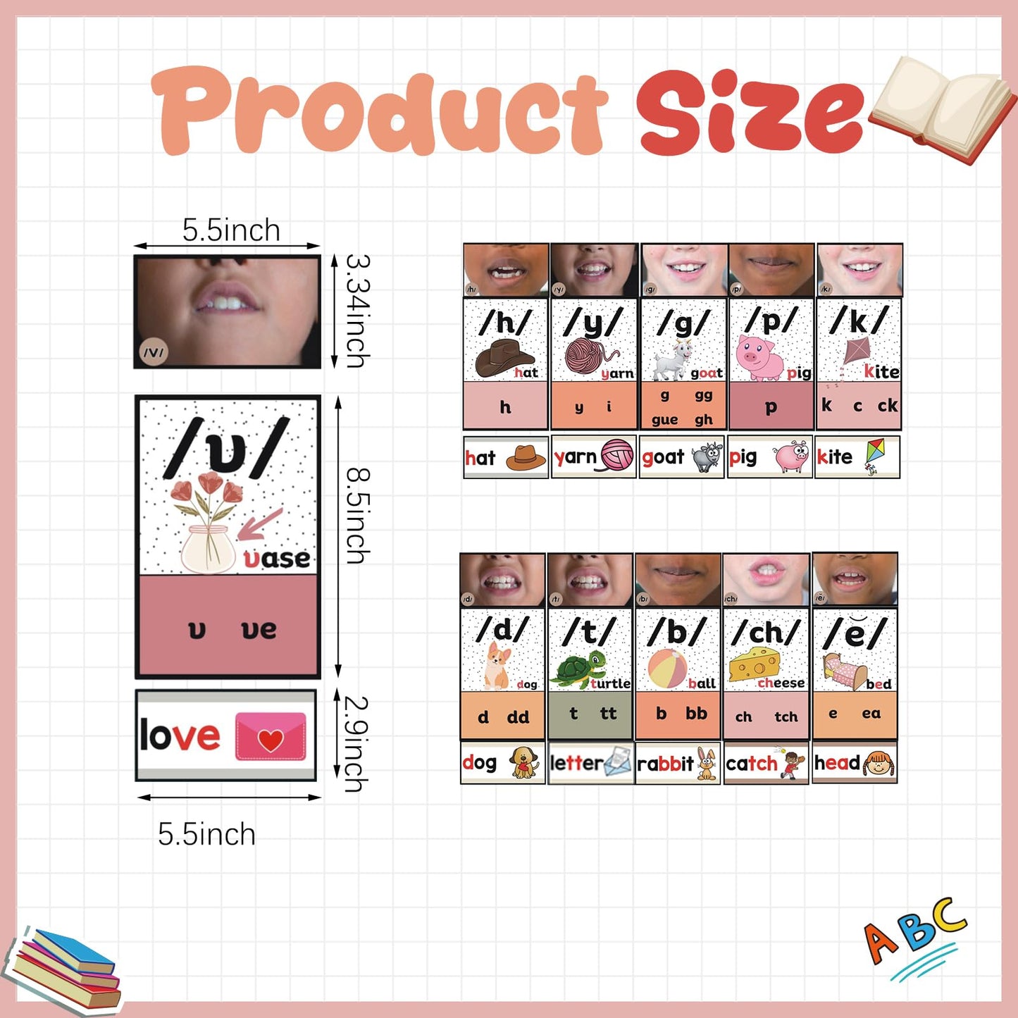 Gersoniel 220 Pcs Sound Wall Classroom Neutral Phonics Kits Science of Reading Posters for Classroom Consonant and Vowel Valley Decor Speech Material,Phonemic Awareness,Esl Teaching Material(Boho)