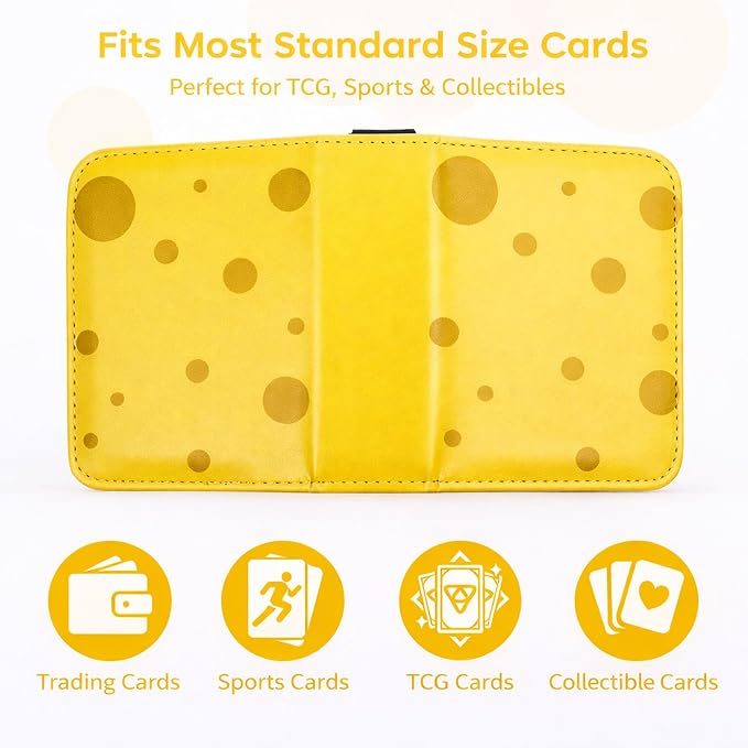 Mini Trading Card Binder Album, 1 Pocket Card Binder with 40 Pages 80 Pockets, Top Loading Small Card Binder for Trading Cards, Single Card Holder Book for TCG Sports,Game Cards, Card Storage Binder