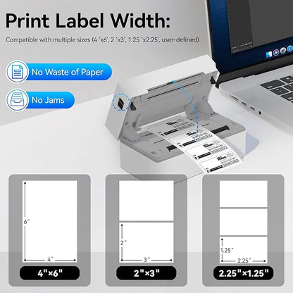 PeriPage Bluetooth Thermal Shipping Label Printer,Wireless 4x6 Shipping Label Printer for Shipping Packages,Support iPhone iPad Android Windows & Mac,Used for Amazon, Ebay,Shopify, Etsy, USPS.