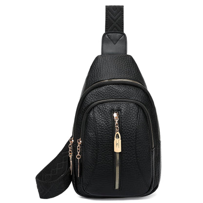 GOIACII Cossbody Bag for Women Sling Bag Anti Theft Travel Purse Fanny Packs Leather Black