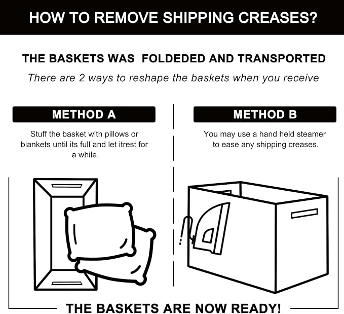 OIAHOMY Large Blanket Basket,Storage Basket with Handle, Blanket Basket for Living Room, Rectangle Woven Cotton Rope Basket for Bedroom, Toy Baskets Organizer Bins, 22" x 17" x 12" in, Dark Grey
