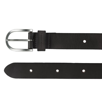 Eddie Bauer Women's Casual Leather Belts with Durable Metal Buckle, Endless Leather - Black, XX-Large