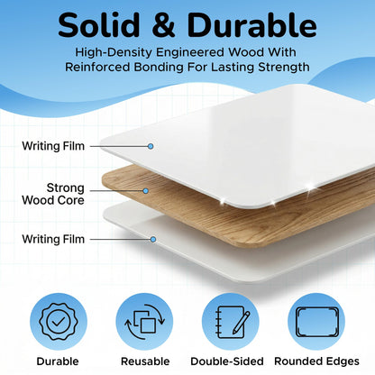26 Pack Dry Erase Lapboards 12" x 9" - Double Sided Small Dry Erase Boards with 26 Markers & Erasers - Bulk Mini White Boards for Students, Kids, Teachers & School - Classroom Whiteboard Supplies