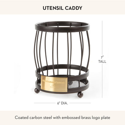 MACKENZIE-CHILDS Utensil Caddy, Sturdy Cutlery Organizer for Table or Countertop
