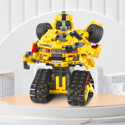 Sciencow 2-in-1 Build a Robot Kit, Remote & APP Controlled Robotic Building Blocks Toys STEM Projects for Kids Ages 8 9 10 11 12 13 14,Chirstmas Birthday Gift for Boys (RC Car)