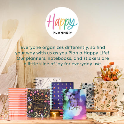 Happy Planner 15-Sheet Sticker Pack for Calendars, Journals, and Planners, Scrapbook Accessories, Classic Size, 407 Stickers Total, Everyday Seasonal