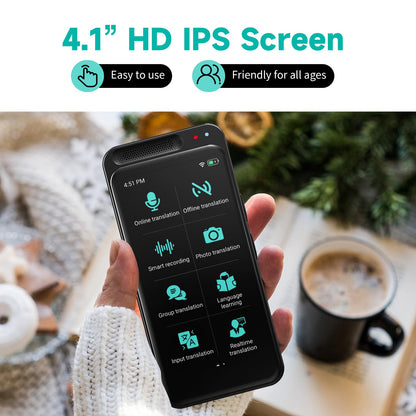 Language Translator Device No WiFi Needed, Tradutor de Idiomas, Upgrade AI Translator Support ChatGPT, Real Time Voice Translation with 150+ Languages, Offline/Photo Translation for Business, Learning