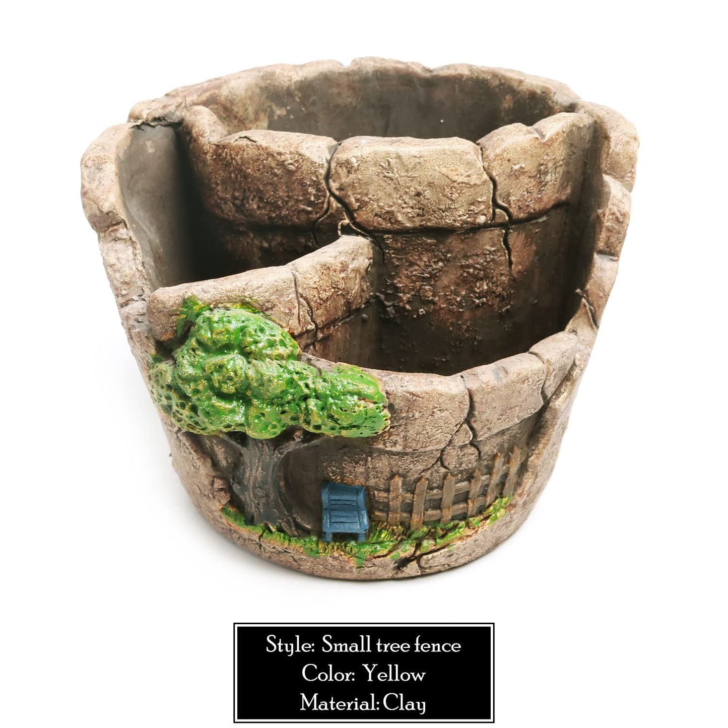 MOONZON Succulent Plant pots, 5.3" Succulent Plant Cactus Creative pots, Home, Office and Garden pots Decoration, Exquisite Valentine's Day, Christmas, Birthday Gifts