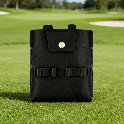 SPONGL Premium PU Leather Golf Flask Holder Waterproof Drinking Bottle Cover Perfect for Outdoor Activity with Insulated Lining
