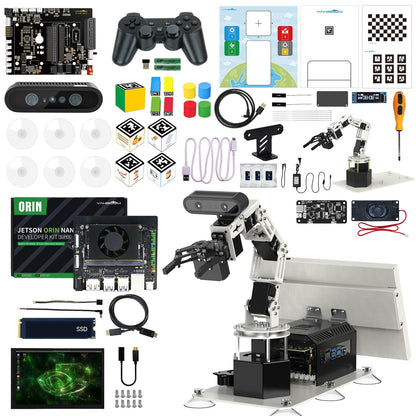 Yahboom 6DOF Robotic Arm 3D Recognition Scanning,Depth Camera Visual Recognition AI Visual Recognition Technology with Orin Nano Super 8GB Supports Large AI Model